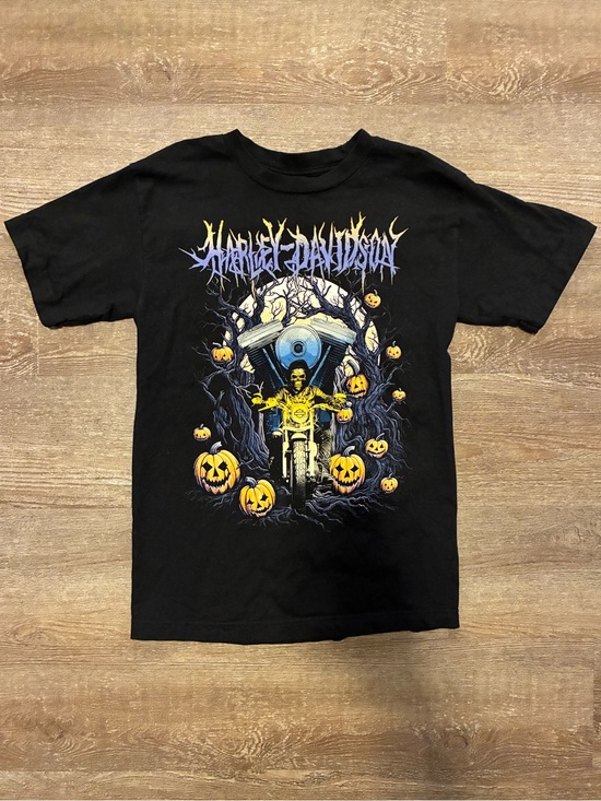 Harley-Davidson Tops - Vintage Halloween Harley Davidson T-Shirt